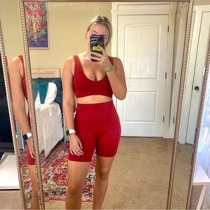 target crimson workout set